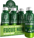 BrainJuice Focus &amp; Energy Drink Shots, Nootropics with Alpha GPC, B Vitamins & Organic Green Tea Caffeine, Supports Focus, Memory & Clarity, Non-GMO, Gluten Free, Classic, 2.5 fl oz, 12 Pack