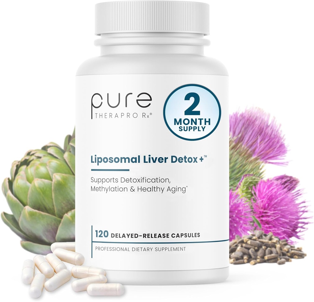 Puro Therapro Rx Liposomal Liver Detox + 120 Acid-Resistant VCaps peru Soy-Free Liposomal Format Containing Methylation Nutrient Cofactors ← Soporta Liver Detox and Cleansing TEN Vegan