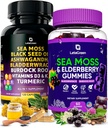 Sea Moss Capsules + Gummies Bundle, 60 Irish Sea Moss Gummies + 120 Ocean Wild SeaMos Capsules with Vitamins and Minerals