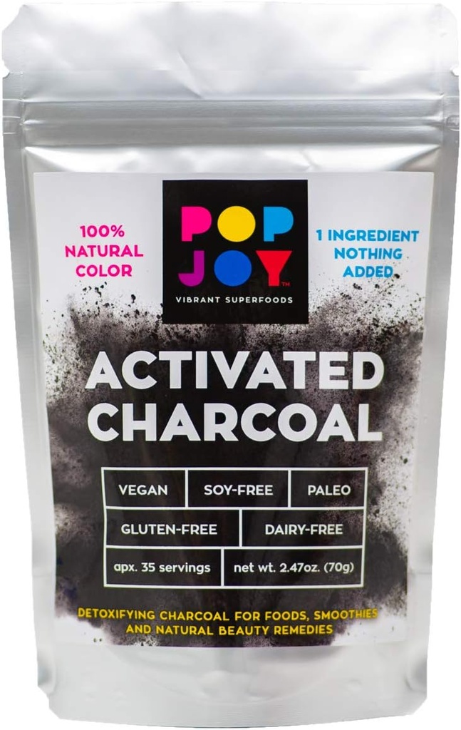 Carcoal de coco activado - 1 Ingrediente Nada Añadido!