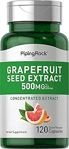 Semilla de pomelo, 500 mg (por porción), 120 cápsulas de liberación rápida