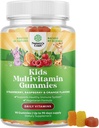 Mangas multivitamínicas para niños con base en plantas - Multivitamínico para niños Apoyo inmunológico con vitaminas A, C, D3, E, B6 &amp; B12, Zinc &amp; Iodine - Vitaminas para niños Fórmula para una salud fuerte - 90 Cuenta
