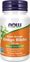 AHORA Suplementos Alimentarios, Ginkgo Biloba 120 mg, Doble Fuerza, Proyecto No OGM Verificado, 50 cápsulas Veg