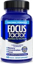 Factor de foco Nutrición para el cerebro, memoria mejorada y concentrado Suplemento cerebral, multivitamina completa con vitaminas B6, B12, D, Bacopa Monnieri " Tyrosine, 60 Con