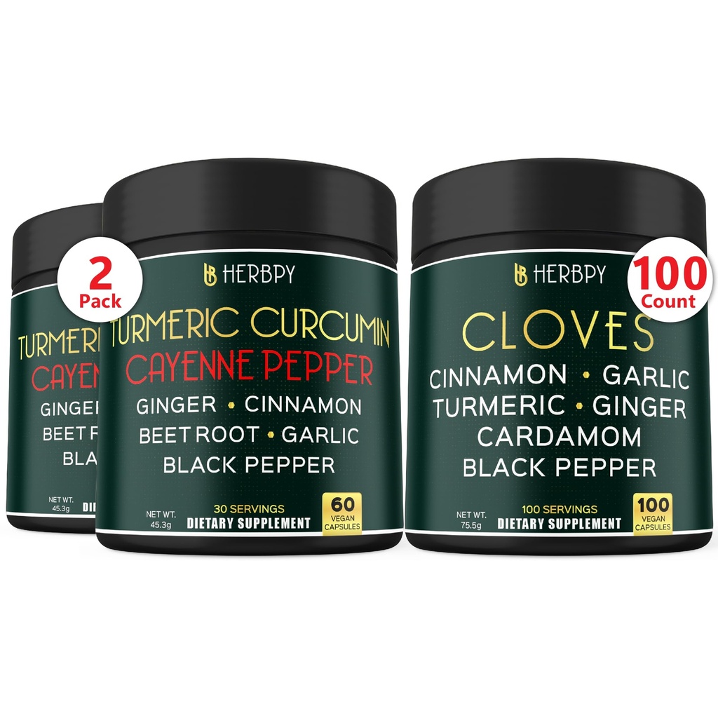Bundle 7in1 Turmeric Curcumin Suplementos " 7in1 Clove Suplemento