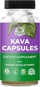 Premium KAVA KAVA Capsules 1000mg Kava Root Extract per Serving for Deep Relaxation Silencio Natural Tension Relief tención 100% Noble Fijian Kava Root Powder, Non-GMO, Gluten Free - 60 Conde