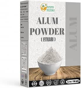 Herbs Botanica Potassium Alum Powder (Fitkari), Pure Granulated Alum for Skin Care, Canker Sores, Deodorant, Alumbre en Polvo, Natural Cleansing & Flowers, 5.3 oz