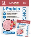 Prolon Longevity Plant Based Protein Powder ← Muscle Synthesis " Repair, Healthy Aging, Boost Performance ¦ Vitamins, Gluten Free, Amino Acids, Antioxidants latitud 25g of Protein  durable Berry, 12 Packets