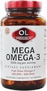 Laboratorios Olímpicos Mega Omega-3 aceites de pescado 120 Conde Softgel