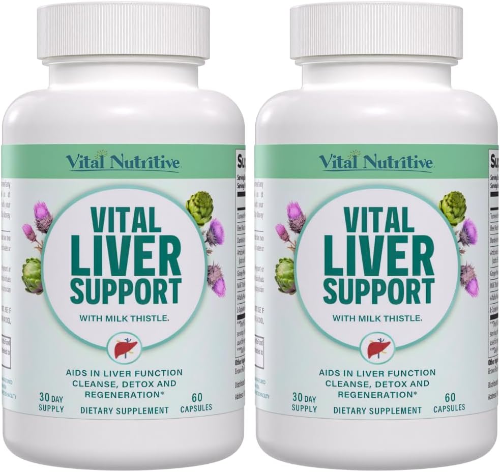 Soporte Vital Liver - Premium Liver Cleanse Detox " Reparar Fórmula con carburante de leche soporta salud y limpieza de desintoxicación
