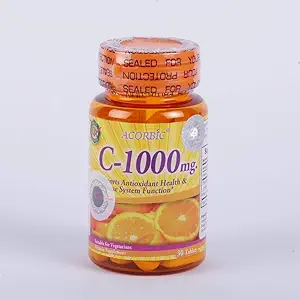 30 píldoras Acorbic C 1000 Mg Vittamin C Suplemento brillante más rápido blanqueamiento ácido ascórbico