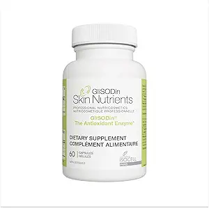 Nutrientes de la piel de GliSODin La enzima antioxidante - reduce la tensión oxidativa - 60 cápsulas – 1 mes de suministro