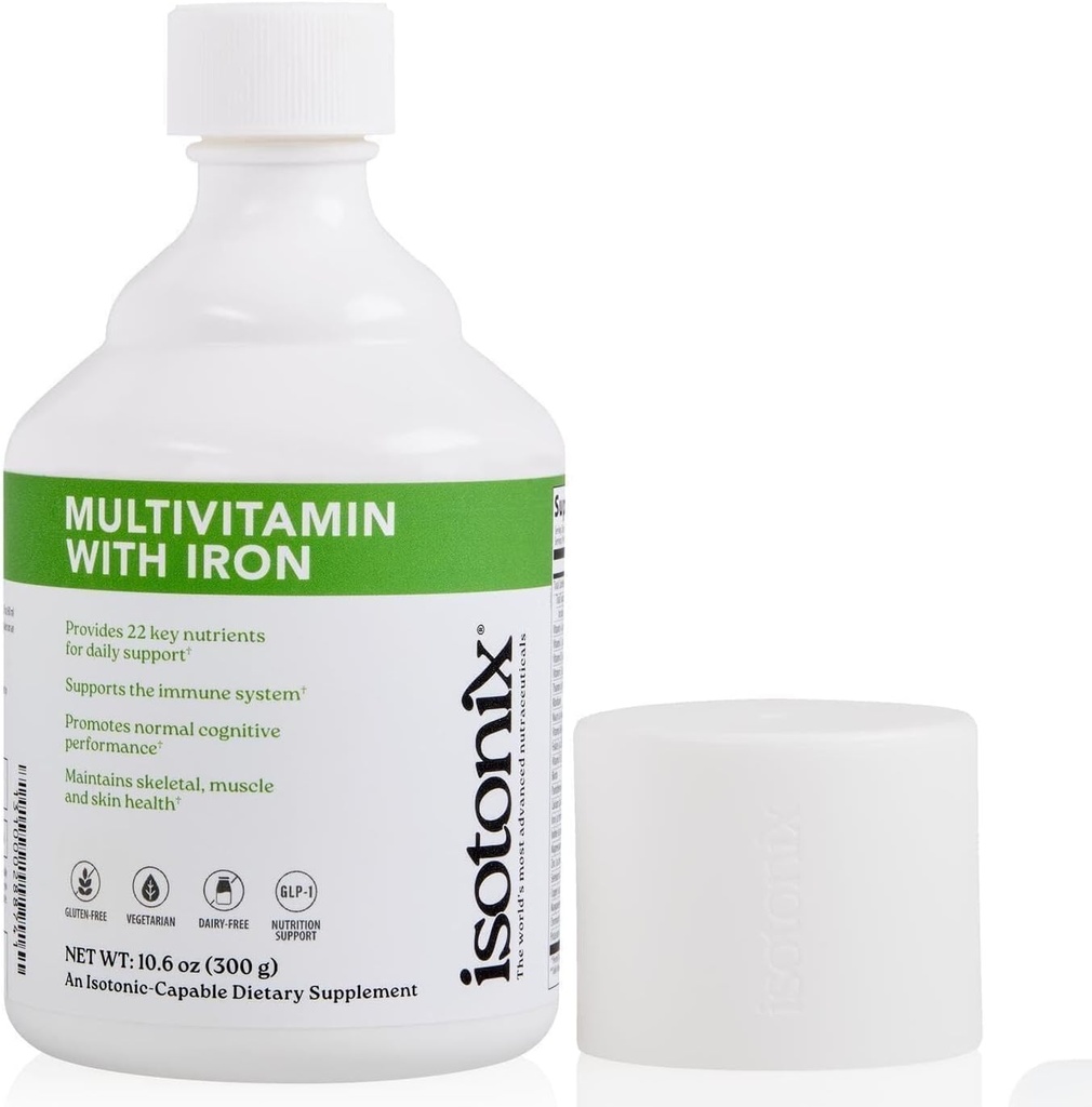 Isotonix Multivitamínico con Hierro - Soporta Sistema Inmunitario, Claridad Mental, Bone Health & Energy - Ideal para Hombres, Mujeres - Sin gluten, No GMO - 90 Servimientos