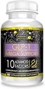 ACTIF GLP-1 Mega Support con 10 factores avanzados de peso y probióticos, GLP-1 Activador y Metabolismo Support, Non GMO, Made in USA, 60 Conde