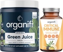Organifi Green Juice Superfood Powder (30 Servings) y Critical Immune (30 Capsules) - Vitamina C, Control de Peso, Limpieza Detox, Alivio de Estrés e Inmunity Support - Gluten Free, Vegan, Whole Food