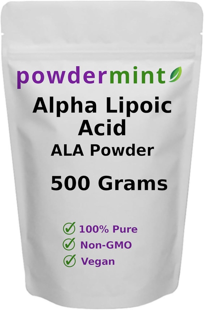 Pólvora de ácido alfa (RS-ALA, ALA pura) Antioxidante (ALA Powder) Incluido