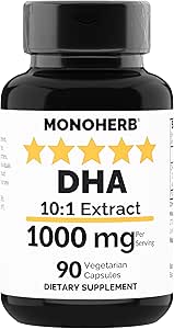 MONOHERB DHA Extracto 1000 mg - 90 cápsulas vegetarianas