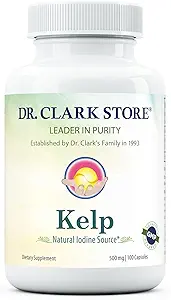 Dr. Clark Kelp Suplemento, 500 mg, 100 cápsulas
