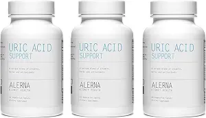 Uric Acid Support Supplement – Tart Cherry, Celery Seed, Turmeric, Quercetin – 60 Tabletas Vegetarianas (Pack of 3)