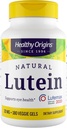 Origenes saludables Lutein 20 mg (Lutemax 2020 con Zeaxanthin, No GMO, Vegan, Eye Support), 180 Gels vegetarianos