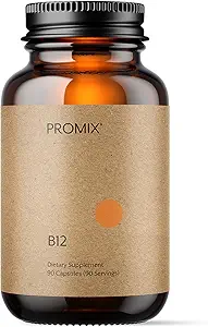 Promix Nutrition Vitamina B12 Suplemento - 1000mcg como Metilcobalamina - Gut friendly - 90 cuenta