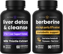 NutraChamps Liver Cleanse &amp; Detox Capsules &amp; Berberine Capsules