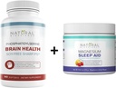 Natural BioScience Soy-Free Phosphatidylserine 100mg & Magnesium Sleep Powder Supplement Bundle - Ultimate Brain Health & Relaxation Support