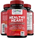 Suplemento de apoyo al corazón, promueve la salud cardiovascular, la triglicérida, la homocisteína y los niveles de CRP, la limpieza de la arteria natural, hecha con 22 hierbas Premium & vitaminas