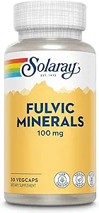 Solaray Fulvic Minerals 100 mg ← Himalayan Shilajit ← Digestión saludable, Skin &amp; Brain Support ← 30 VegCaps