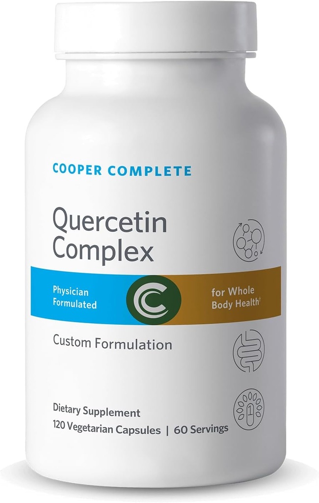 Cooper Complete Quercetin Complex with Stinging Nettles, Bromelain and Vitamin C. 120 Capsules. Pack of 1