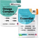 Complemento Complejo Omega &amp; Esencial Bundle multivitamínico - Soporte integral de nutrición Vegana para salud y bienestar óptimos