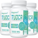 TUDCA Bile Salts Suplemento 1000mg - 180 Veggie Capsules,Liver Support Suplemento para Detox Cleanse,Gelatin Free