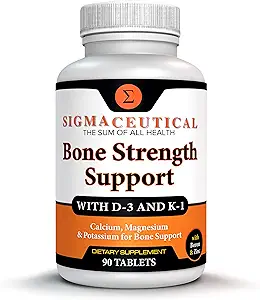 Complejo Hidroxiapatito de Calcio Premium - Soporte de Bono Avanzado con Zinc de Magnesio de Vitamina D3 K - Fórmula de Absorción Completa para la Densidad de Hueso Salud de Corazón - 90 Tabletas