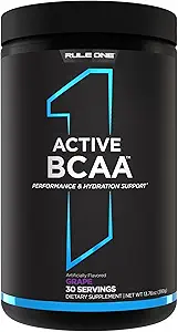 Rule 1 Active BCAA - Performance, Hydration, and Recovery Support with 5g BCAAs + Electrolytes, L-Glutamine, and Citrulline (30 Servings, Grape)