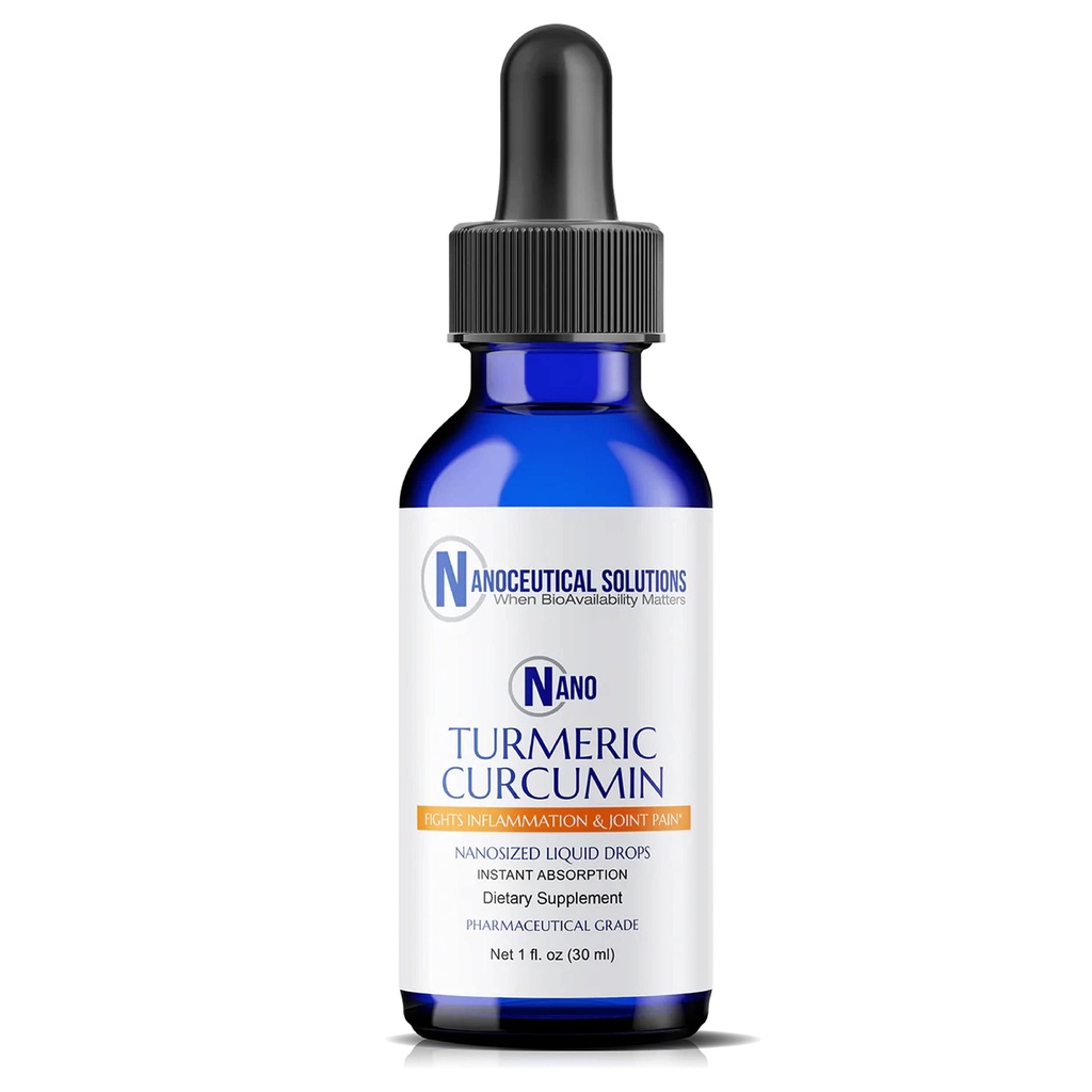 NANO TURMERIC CURCUMIN | Highly Bioavailable Nano Particles | Rapid Absorption | Organic Vegan Non-GMO Curcuma Longa | Supports Joints, Digestive, Liver & Heart Health | Easy to use, 30 ml per bottle.