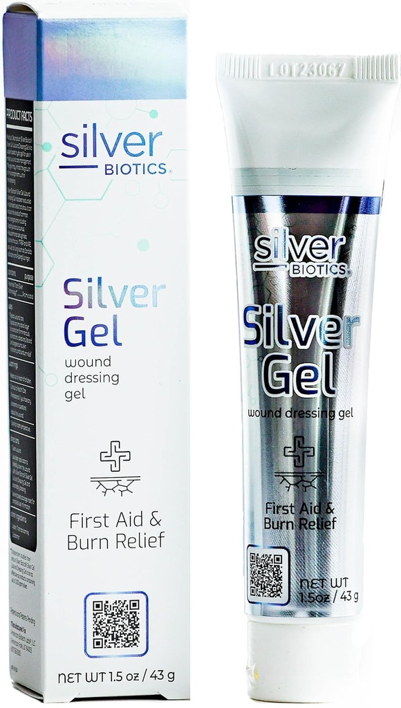 Silver Biotics 24 PPM Plata Wound Healing Gel ¦ Layer of Protection for Cuts, Irritations, and Burns