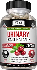 Kaya Naturals - D-Mannose - UT Cleanse &amp; Bladder Health - Made with Cranberry, Hibiscus & Dandelion Root - D Mannose Capsules Cranberry Supplement - 60 Veggie Capsules