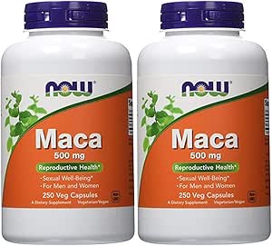 AHORA Comida Maca 500mg, 500 cápsulas