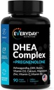 DHEA Complejo Micronizado 200mg con Pregnenolone 100mg Suplemento para Mujeres Hombres con Ashwagandha, DIM, Magnesio, Boron, Calcio, Zinc, Vitamina D3, C y B6 Soporte hormonal - Hecho en EE.UU. 90 cápsulas