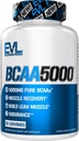 BCAAs Amino Acids Suplemento para Hombres - EVL 2:1 5g BCAA Capsules para la recuperación posterior del entrenamiento y Lean Muscle Builder para Hombre - BCAA5000 Aminoácidos de cadena ramificado Suplemento nutricional - 30 Servimientos
