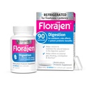 Florajen Digestion Probiotic - Advanced Gut Health Supplement for Constipation &amp; Bloating Relief - 15 Billion Live Cultures - Multi-Strain Formula - Refrigerated for Potency & Freshness - 90 Capsules