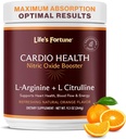 La fortuna de la vida 5000mg L- Arginina Suplemento Polvo &amp; 1000mg L-Citrulline, Alta Potencia Nitric Oxide Health Booster, resistencia, rendimiento de entrenamiento, sabor natural naranja (20 servidumbres)