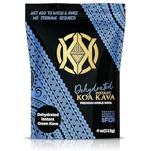 Dehydrated Instant Kava - 100% Dehydrated Instant Green Fijian Kava Root Powder, 4 oz (113g)