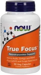 True Focus, 90 Veg caps by Now Foods (Pack of 6