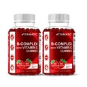 Vitamatic Vitamin B Complex with Vitamin C & Inositol – 60 Gummies -2 Pack
