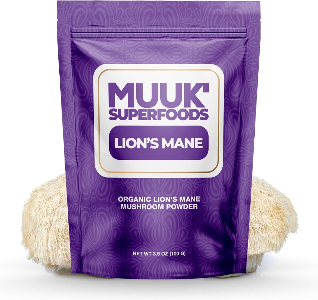 MUUK' SUPERFOODS ← Pure Organic Lion's Mane Mushroom Powder