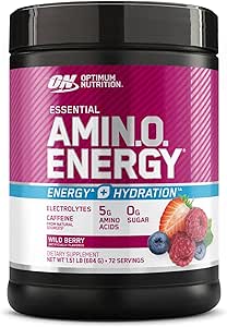 Optimum Nutrition Amino Energy + Hydration Wild Berry 72 Servimientos