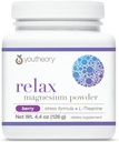 Teoría Relajar el polvo de magnesio - Suplemento Vegan Stress Relief con L-Theanine & GABA* - Apoya la relajación* - Dairy, Soy &amp; Gluten Gratis - Berry, 4.4 oz