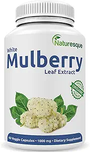 Extracto de hoja de morsa blanca de la naturaleza Ø 1000mg 60 cápsulas veganos ← No GMO y Gluten suplemento herbario libre