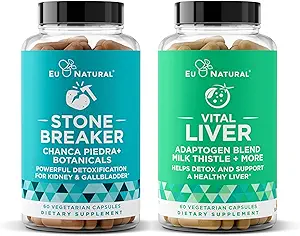 Stone Breaker and Vital Liver Bundle – Cleanse and Detox for Kidney, Gallbladder y Liver Support